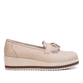 108 Chaussures en Cuir Beige