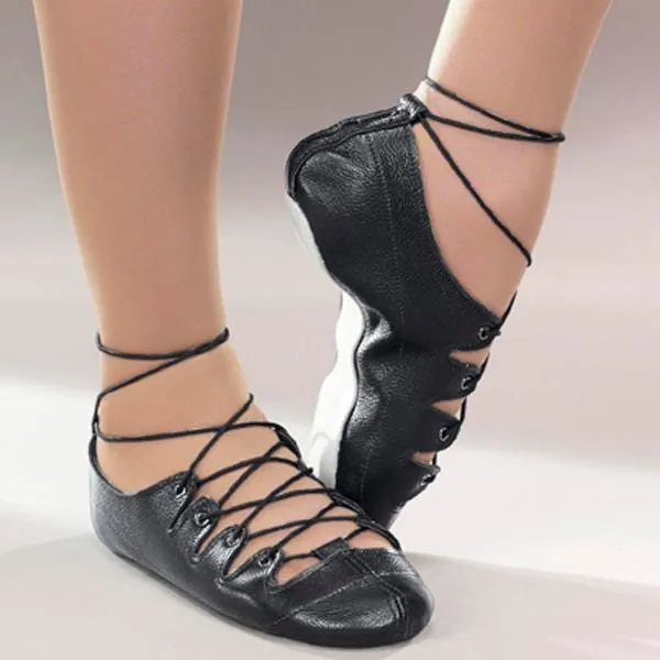 1st Position Chaussures de Danse Écossaise en Cuir