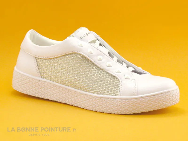 Achat chaussures Bugatti Femme Basket, vente Bugatti Fergie Revo 431-52562-5969 White Metallics - Basket