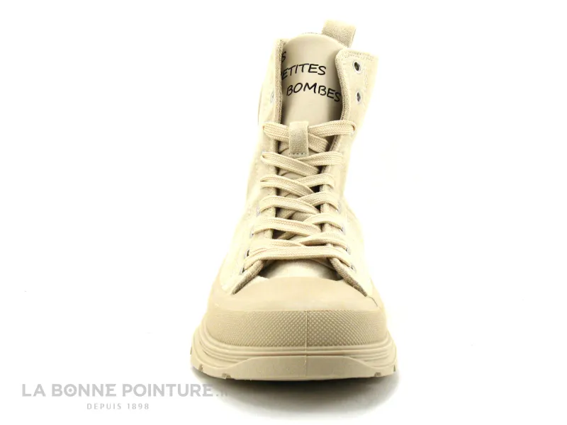 Achat chaussures Les ptites bombes LPB Femme Chaussure montante, vente LPB Les Petites Bombes - ELENA Beige - Basket montante Fe