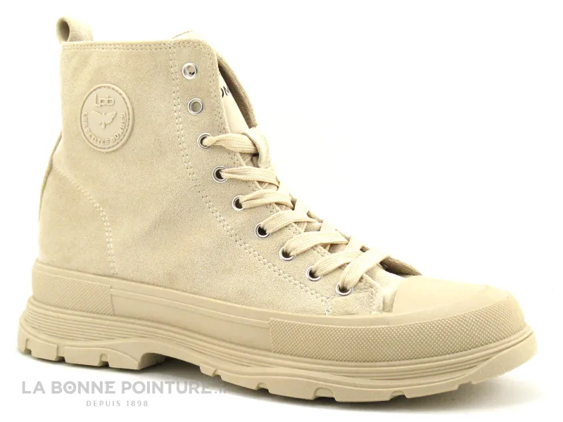 Achat chaussures Les ptites bombes LPB Femme Chaussure montante, vente LPB Les Petites Bombes - ELENA Beige - Basket montante Fe