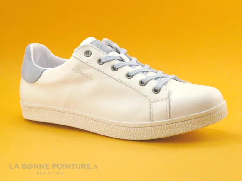 Achat chaussures Moran's Femme Basket, vente Morans VENDEL Blanc Ciel - Basket mode Femme