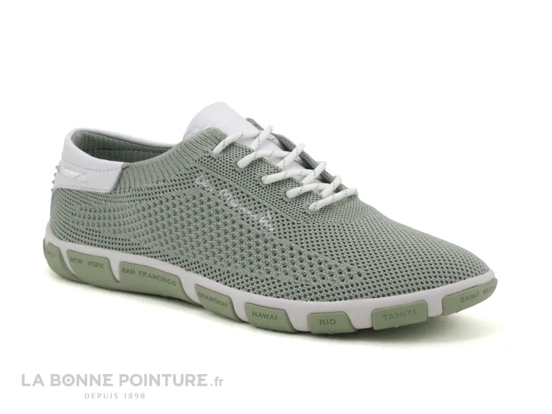 Achat chaussures TBS Femme Chaussure en Toile, vente Tbs JAZARIA Q7395 Argile - Basket verte Femme