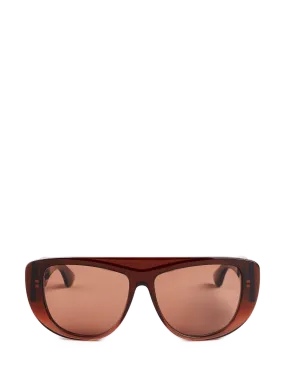 ALAÏA  Lunettes de soleil aviateur - Marron