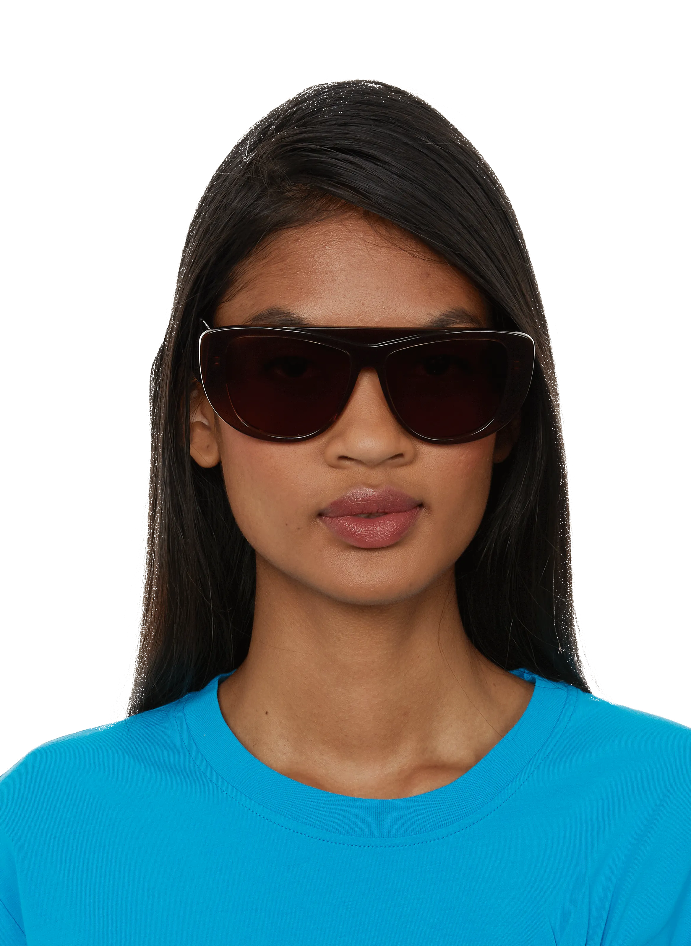 ALAÏA  Lunettes de soleil aviateur - Marron