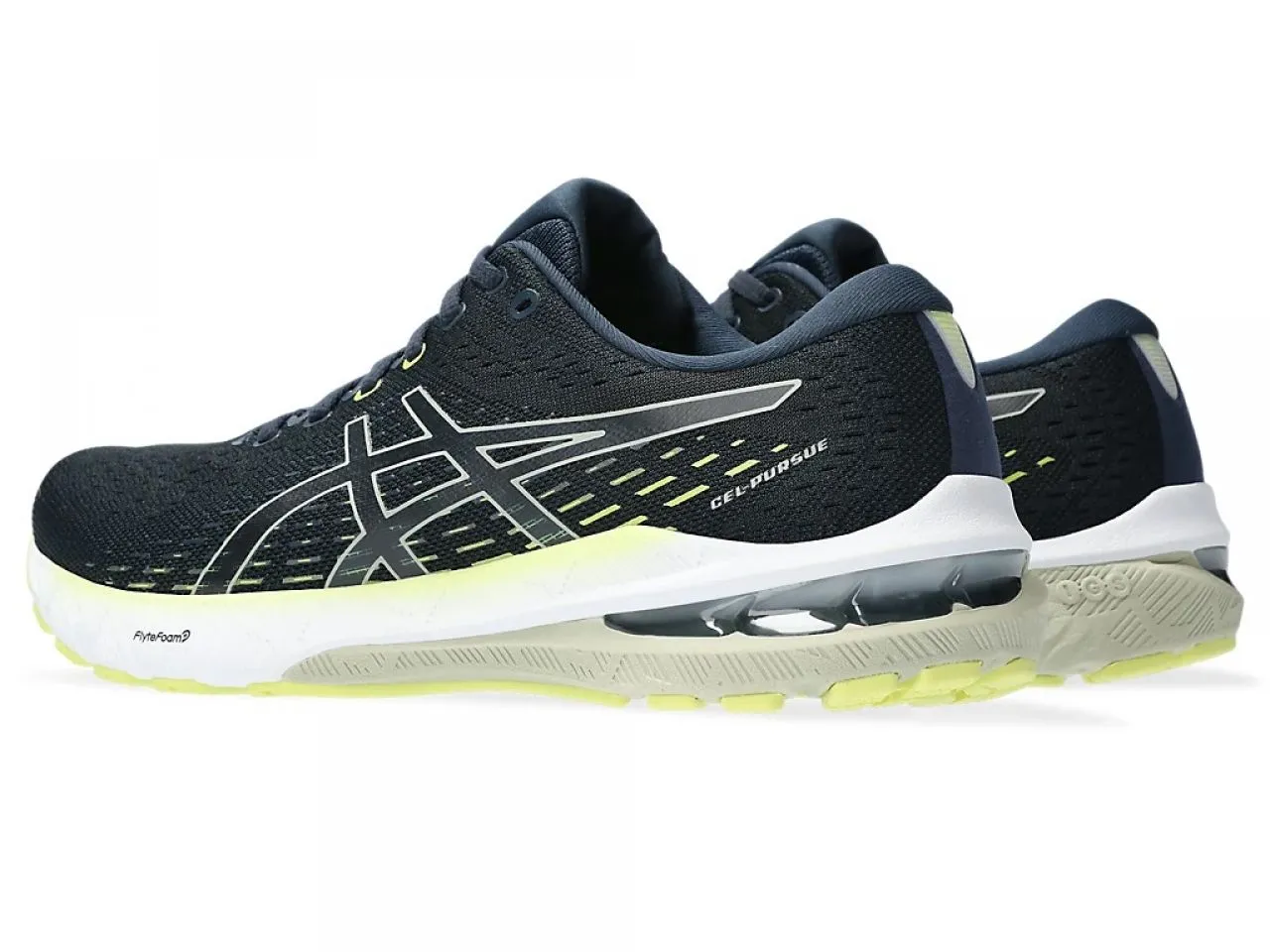 ASICS GEL  PURSUE 8 FRENCH BLUE  ET DRIED LEAF GREEN Chaussures de running