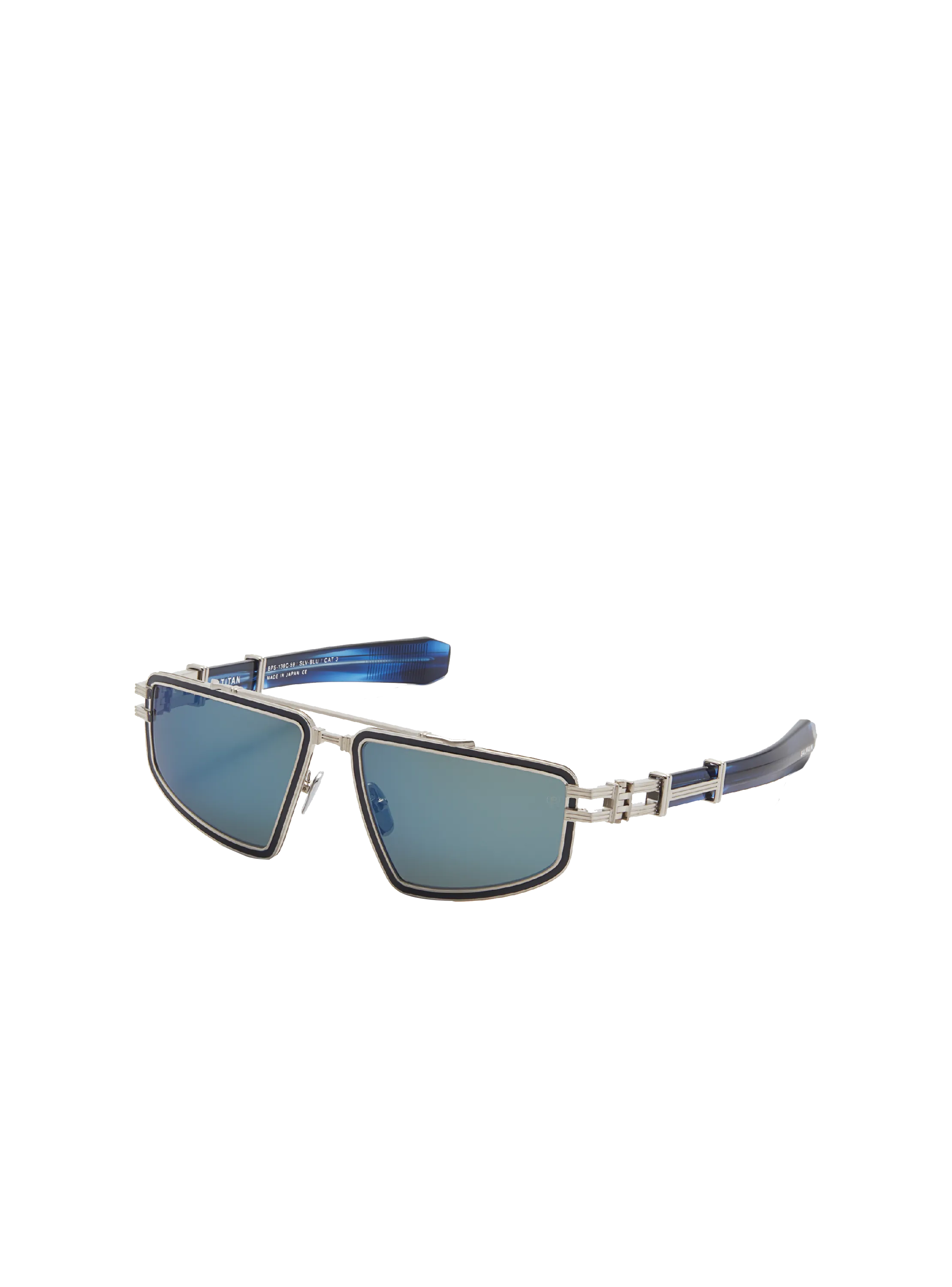 BALMAIN  Lunettes de soleil titan - Bleu