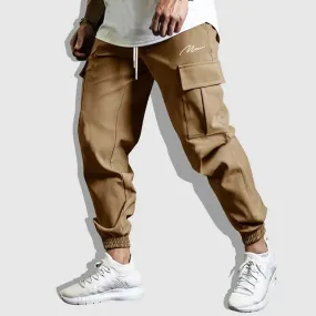 Barre d'outils élastique pieds poche à rabat pantalon cargo homme