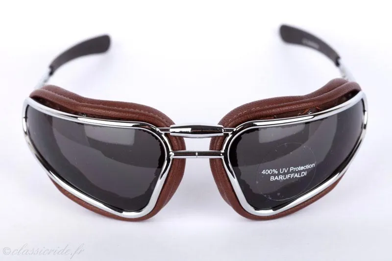 Baruffaldi Easy Rider chocolat, lunettes de soleil moto biker