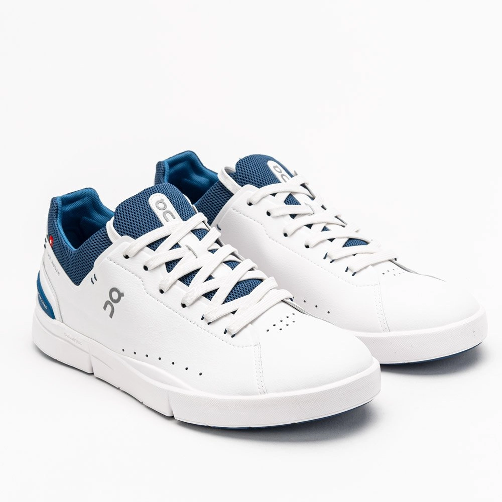 Basket On Running THE ROGER Advantage Homme White Cobalt