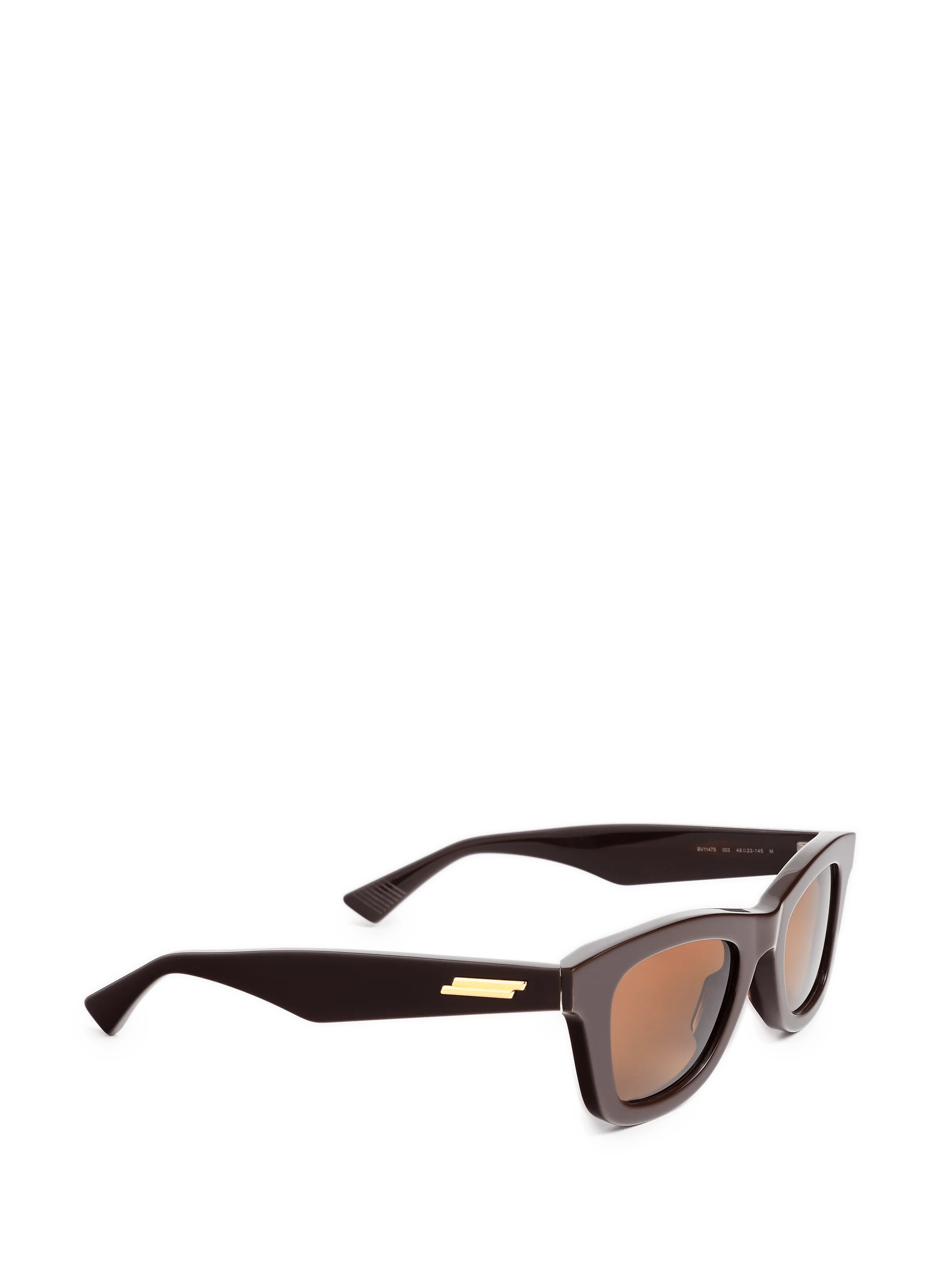 BOTTEGA VENETA  Lunettes de soleil carrées - Marron