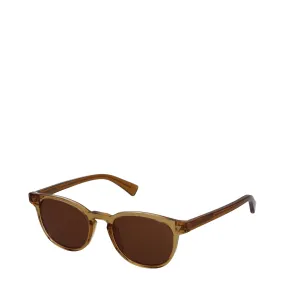 Bottega Veneta Lunettes de soleil hommes acétate jaune / marron