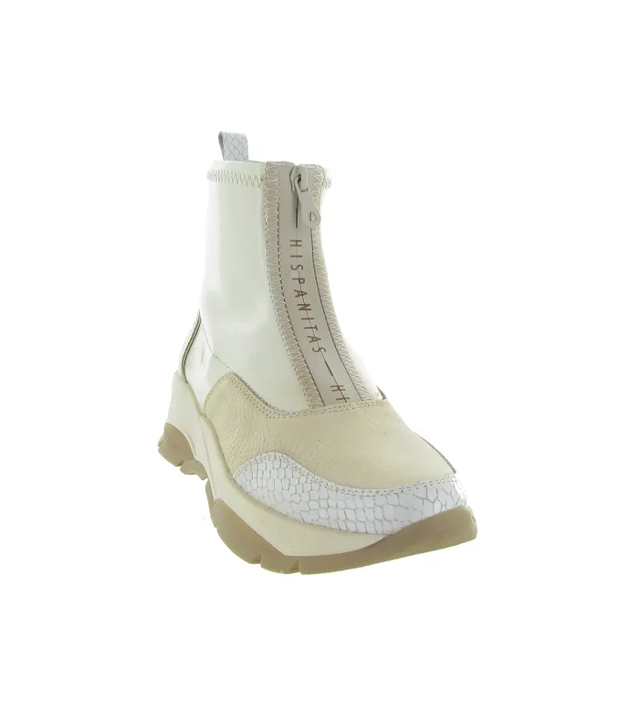 bottines et boots - Casual - femme - Cuir - Blanc - Hispanitas