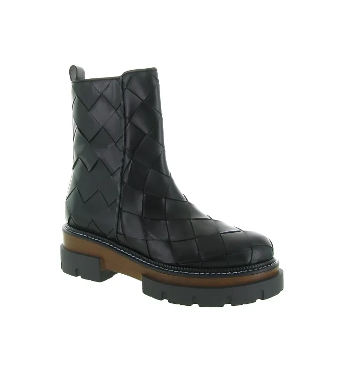 bottines et boots - Casual - femme - Cuir - Noir - Pons quintana