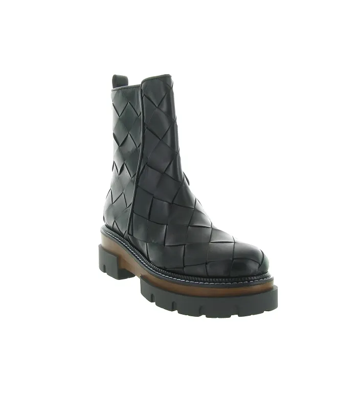 bottines et boots - Casual - femme - Cuir - Noir - Pons quintana