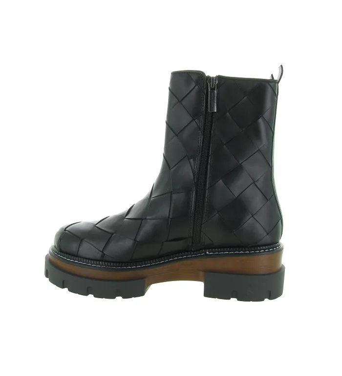 bottines et boots - Casual - femme - Cuir - Noir - Pons quintana