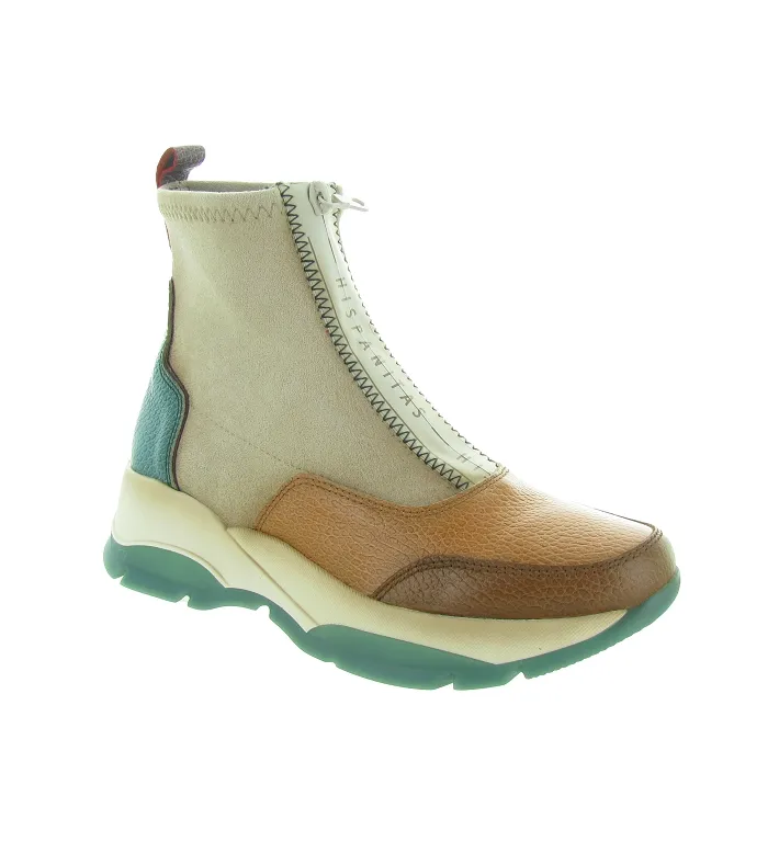 bottines et boots - Casual - femme - Cuir - Vert - Hispanitas