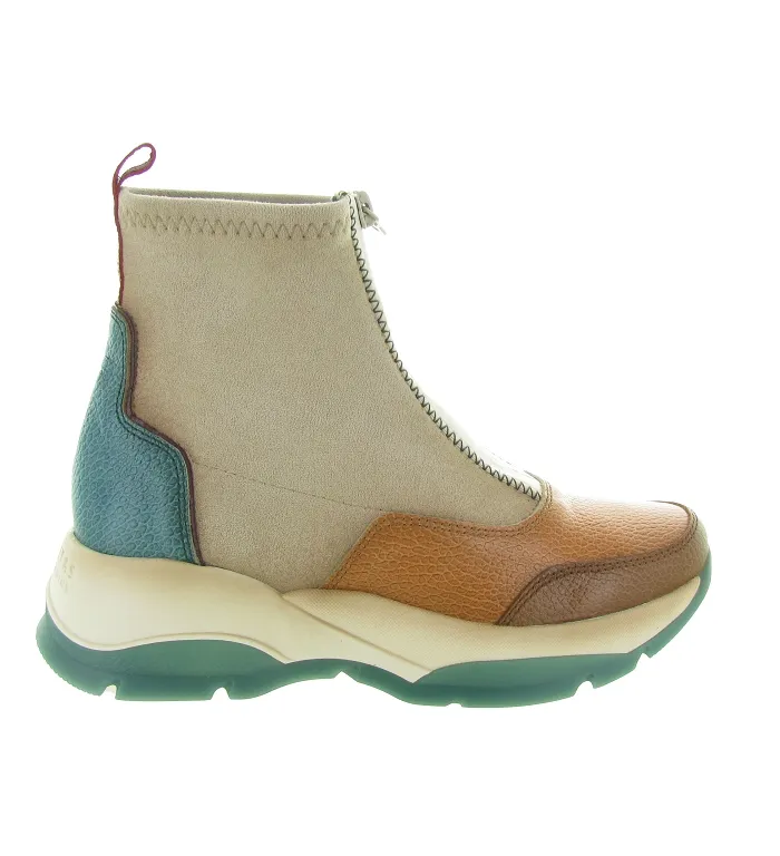 bottines et boots - Casual - femme - Cuir - Vert - Hispanitas