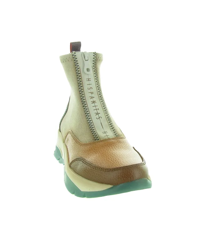 bottines et boots - Casual - femme - Cuir - Vert - Hispanitas