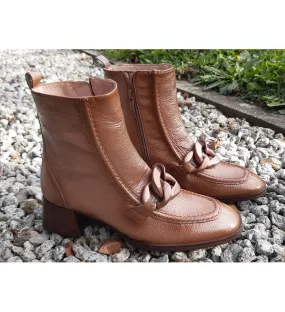 bottines et boots - Classique & Chic - femme - Cuir - Marron - Hispanitas