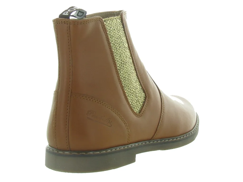 bottines et boots -  - junior fille - Cuir - Blanc - Pom d api