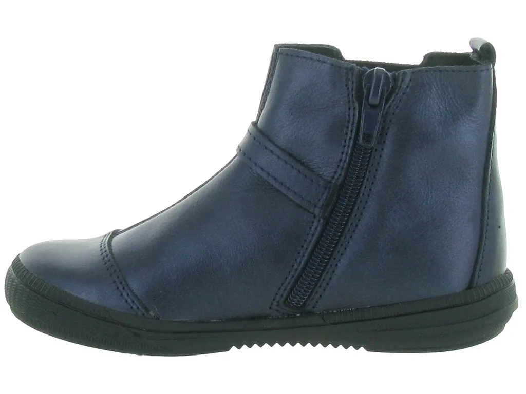 bottines et boots -  - junior fille - Cuir - Bleu - Bopy