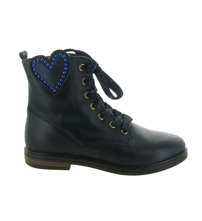 bottines et boots -  - junior fille - Cuir - Bleu - Stones and bones