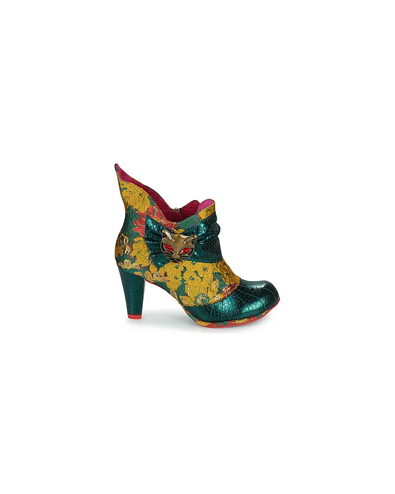 Bottines femmes Irregular Choice MIAOW Vert