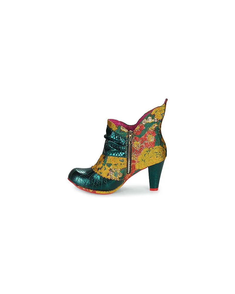 Bottines femmes Irregular Choice MIAOW Vert