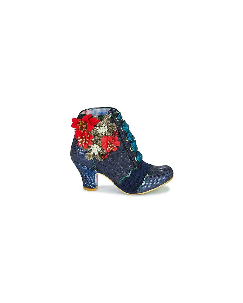 Bottines femmes Irregular Choice Winter Blooms Marine