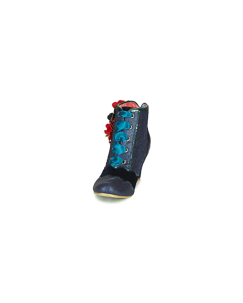 Bottines femmes Irregular Choice Winter Blooms Marine