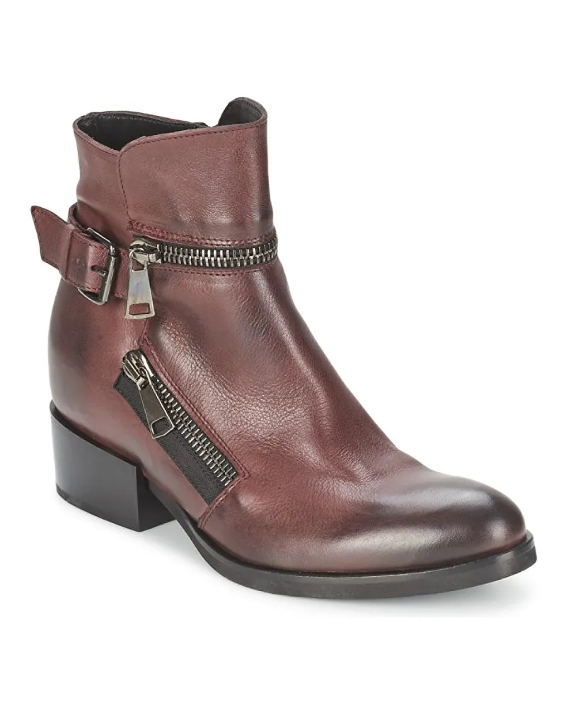 Bottines femmes Strategia ZOOLI Rouge