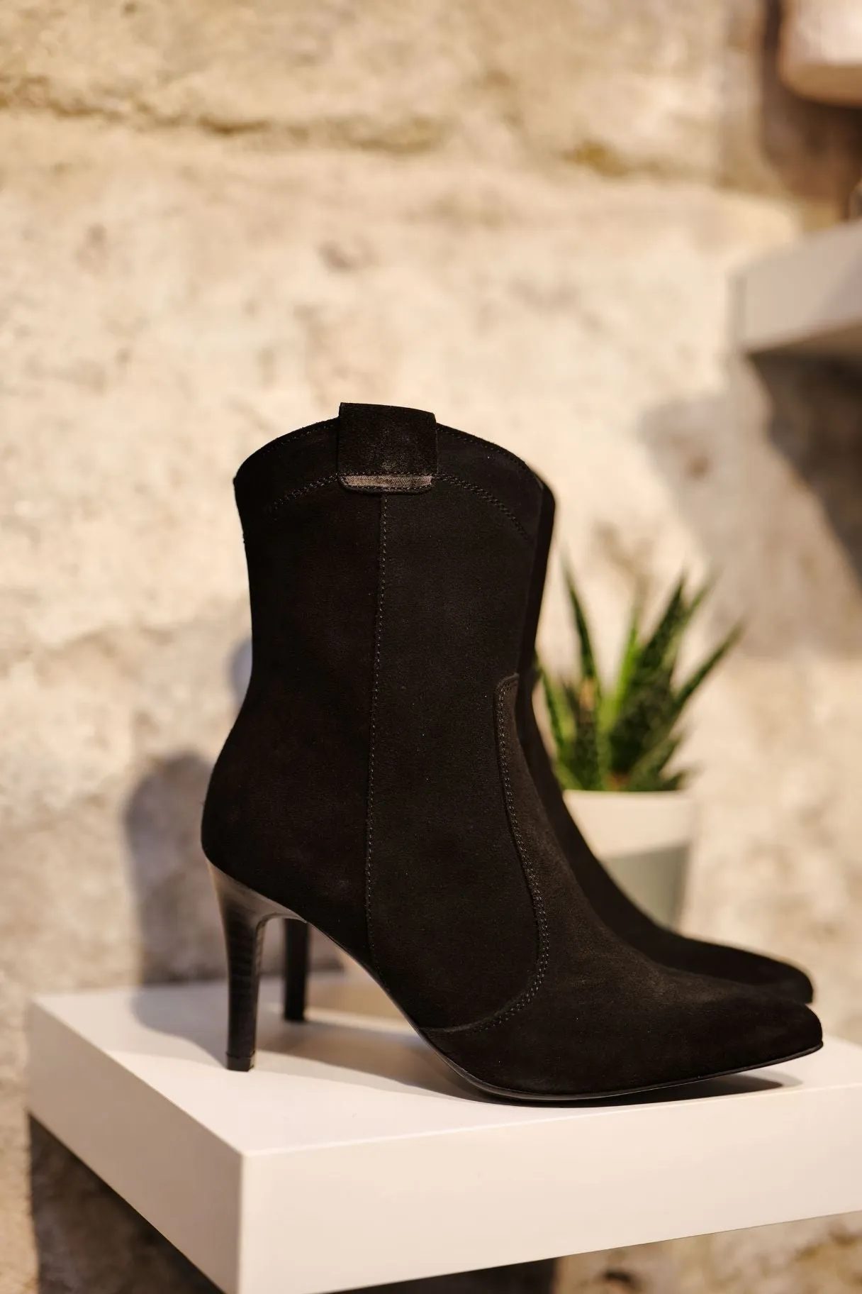 Bottines Noires à Talons Patricia Miller 6106