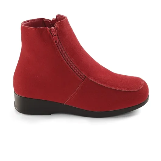 Bottines "Louise" Pédilège : Rouge, Noir ou Beige