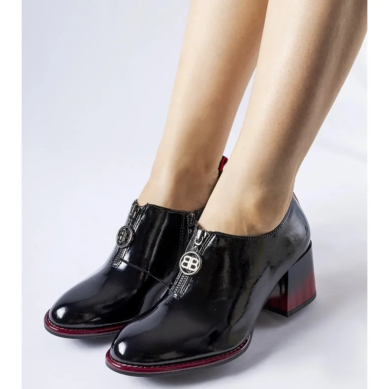 Bottines vernies noires d'Allyriane le noir