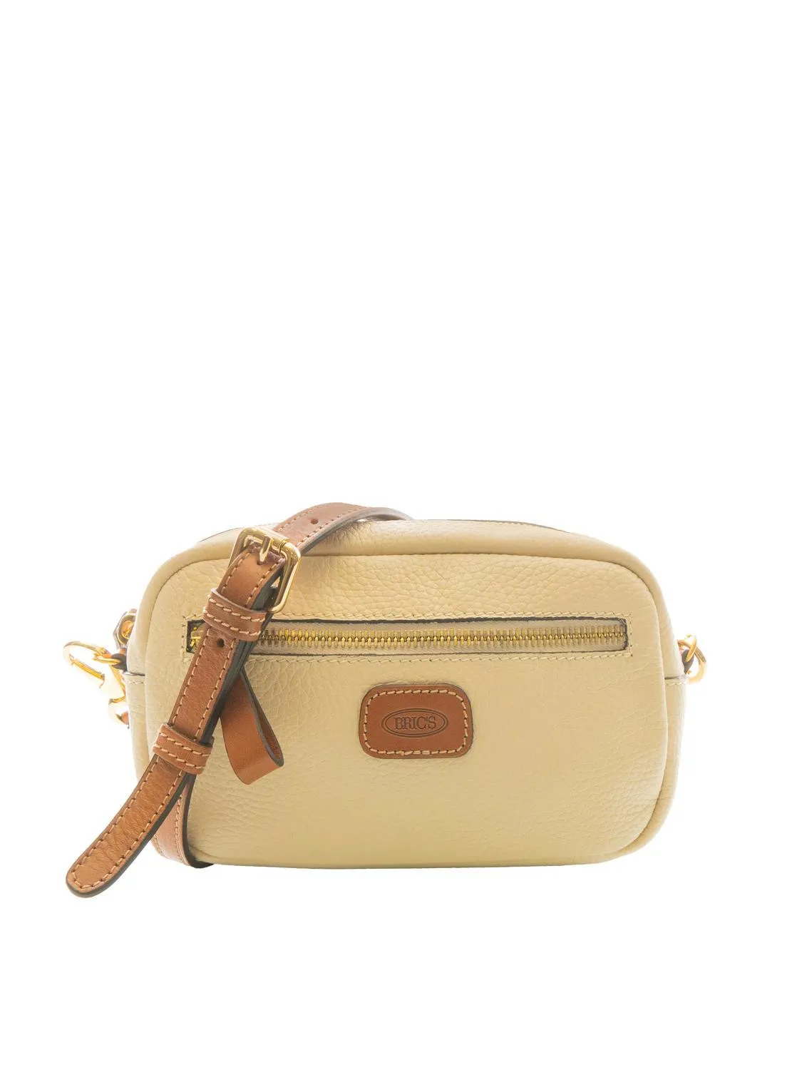 Bric’s Duomo Des Bric Mini Sac En Cuir Avec Bandoulière Crème / Cuir - Achetez À Prix Outlet!