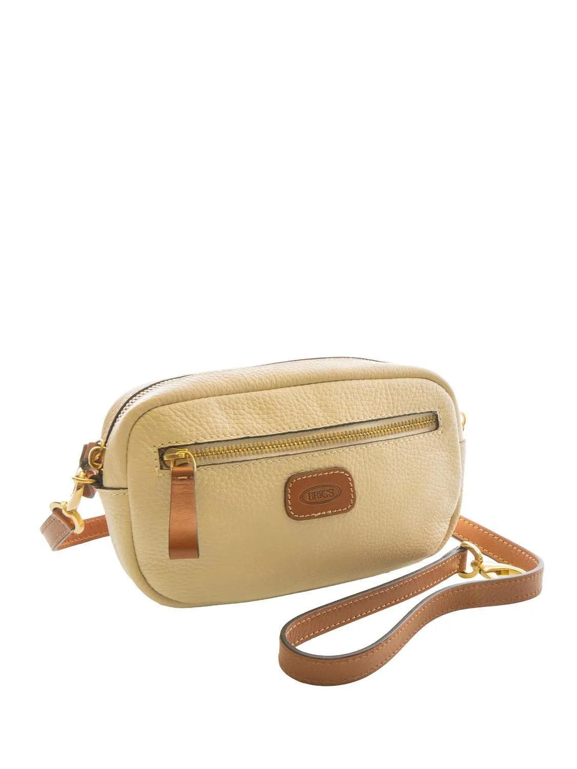 Bric’s Duomo Des Bric Mini Sac En Cuir Avec Bandoulière Crème / Cuir - Achetez À Prix Outlet!