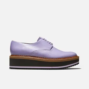 BROOK derbies, cuir d'agneau violet || OUTLET