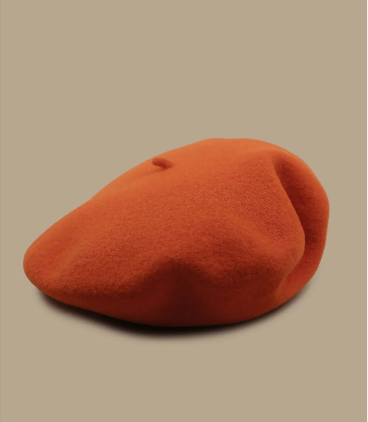 béret basque femme orange - Paris dark tangerine Héritage par Laulhère : Headict