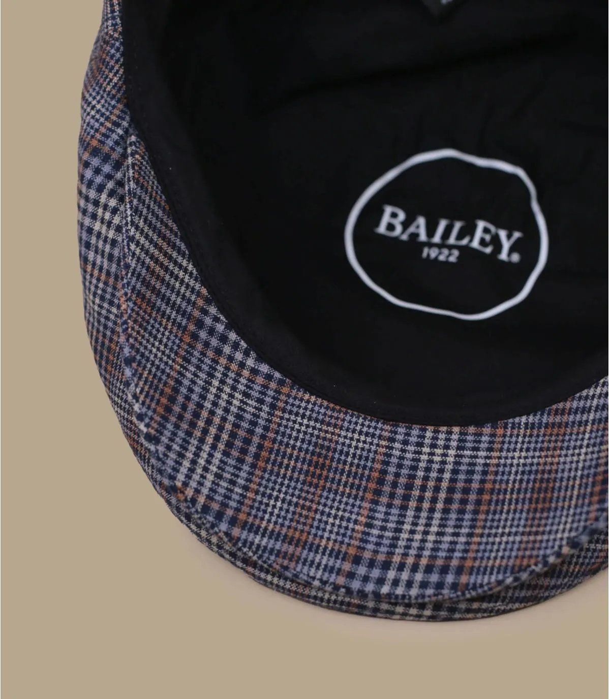 béret bleu carreaux - Duch midnight blue plaid Bailey : Headict