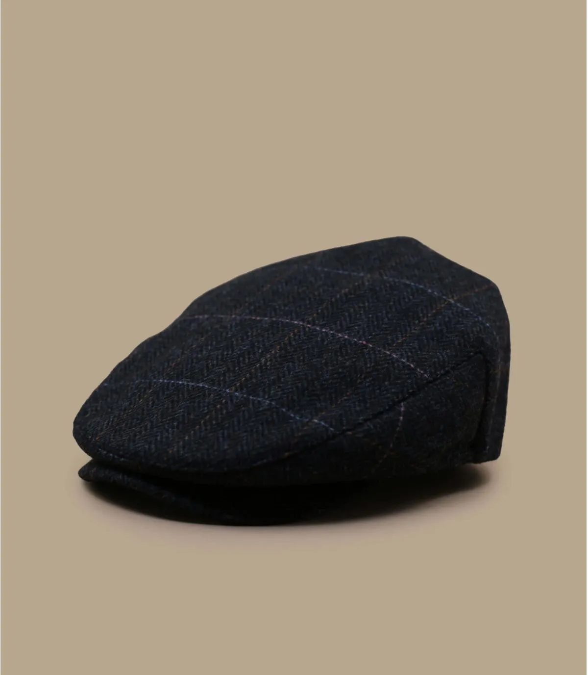 béret bleu marine - Hooligan washed navy ombre blue Brixton : Headict