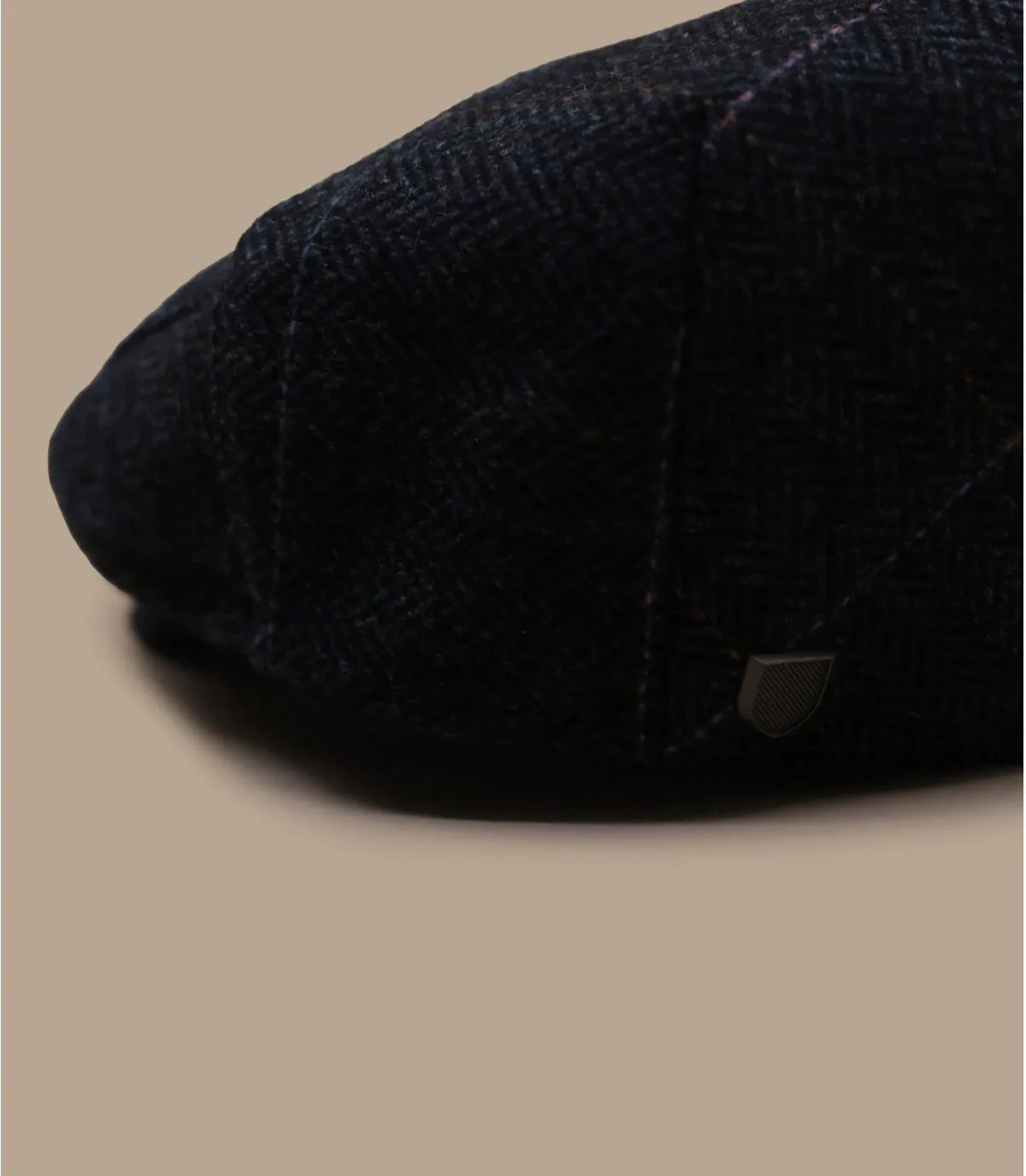 béret bleu marine - Hooligan washed navy ombre blue Brixton : Headict