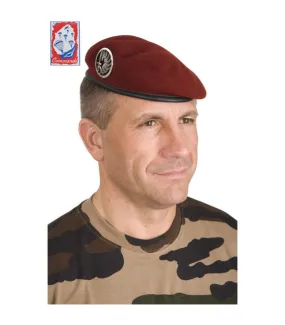 Béret commando Troupes Aéroportées amarante