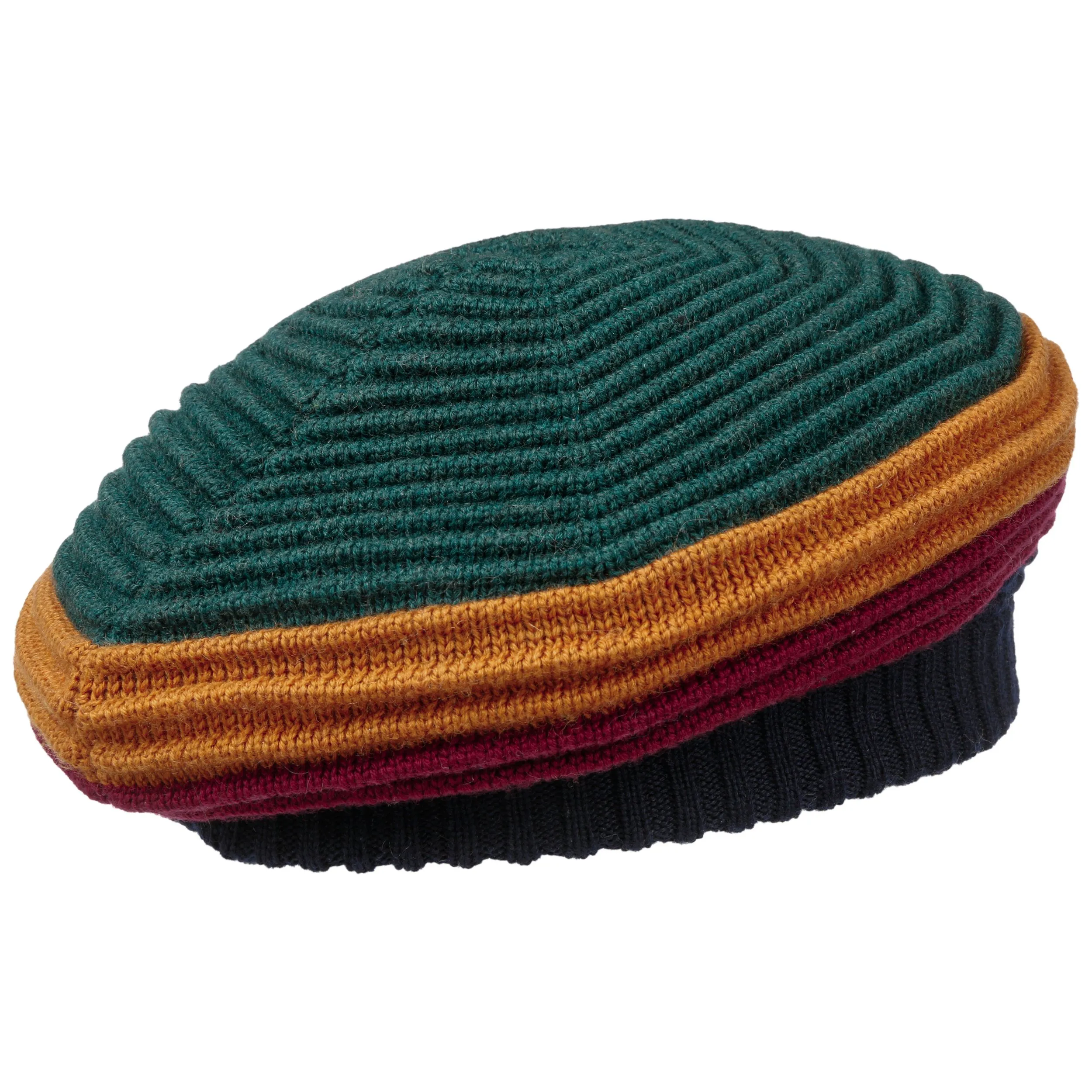 Béret en Tricot Multicolour Merino by Lierys --> Chapeaux, casquettes & bonnets en ligne ▷ Chapeaushop