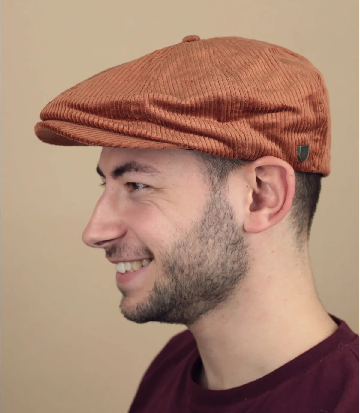 béret gavroche marron - Brood caramel Brixton : Headict