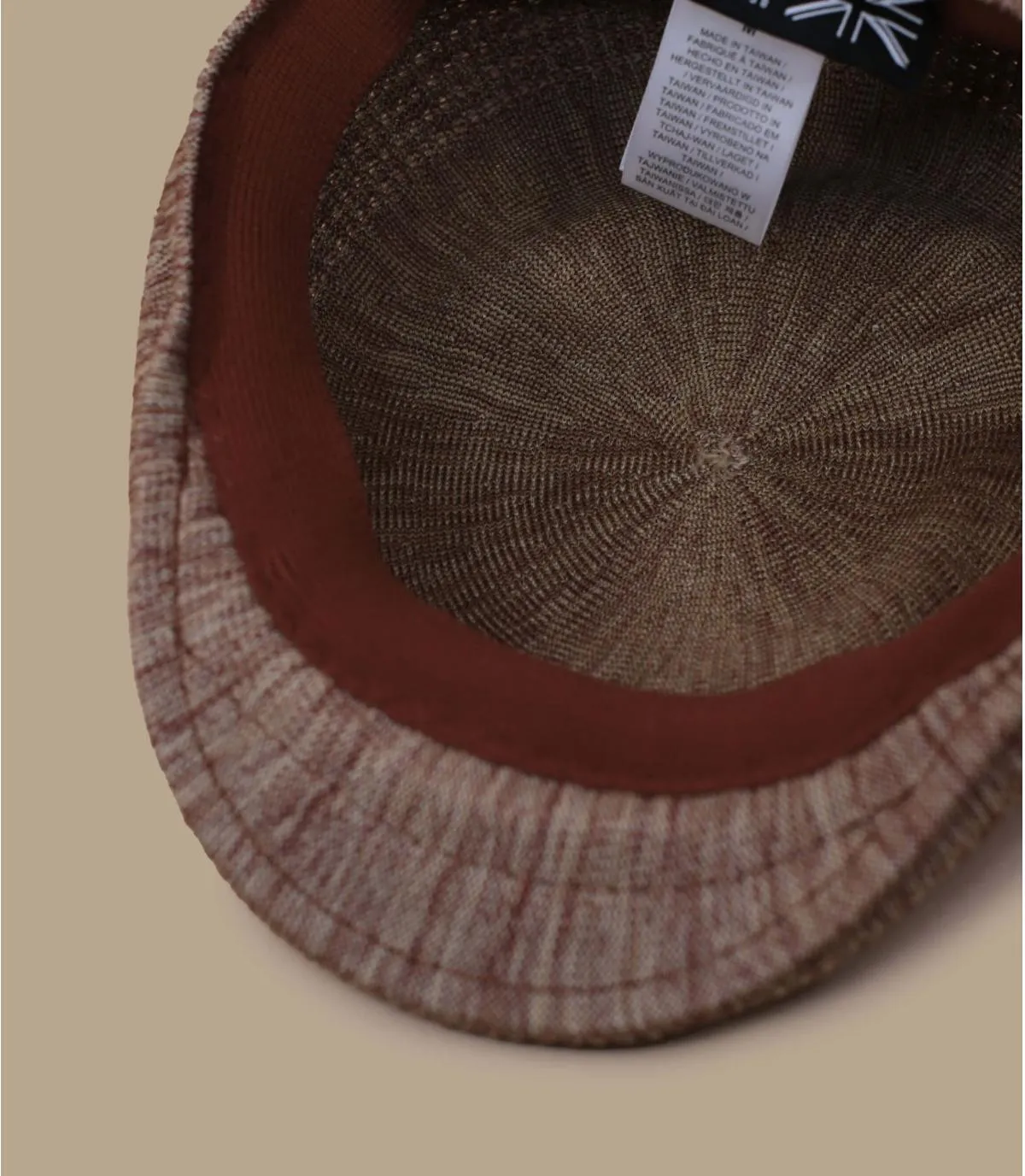 Béret plat beige - Color Burst Ventair 507 brown gradient Kangol : Headict