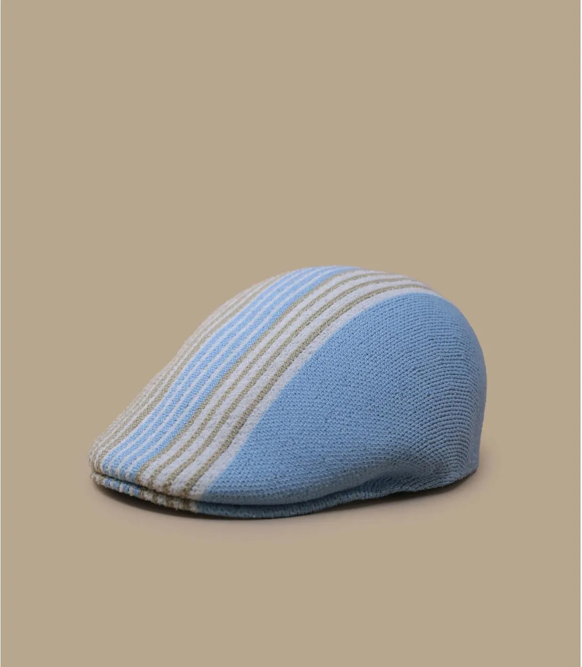 Béret plat bleu clair - League 507 beige glacier Kangol : Headict