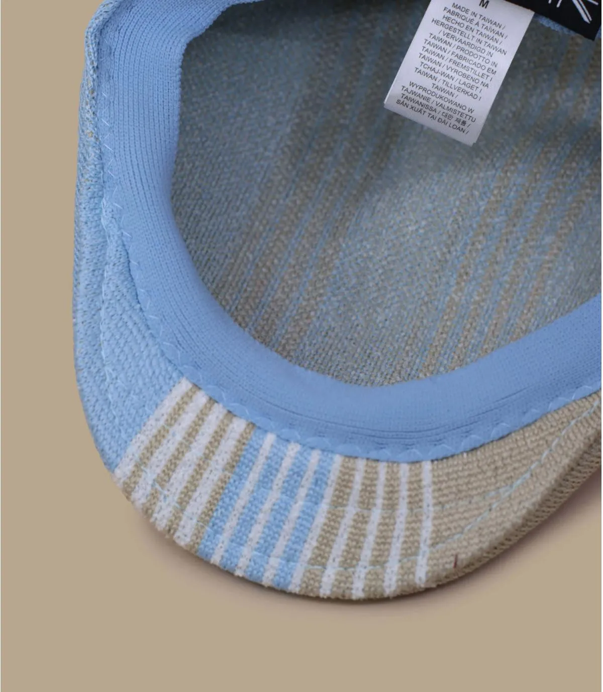 Béret plat bleu clair - League 507 beige glacier Kangol : Headict