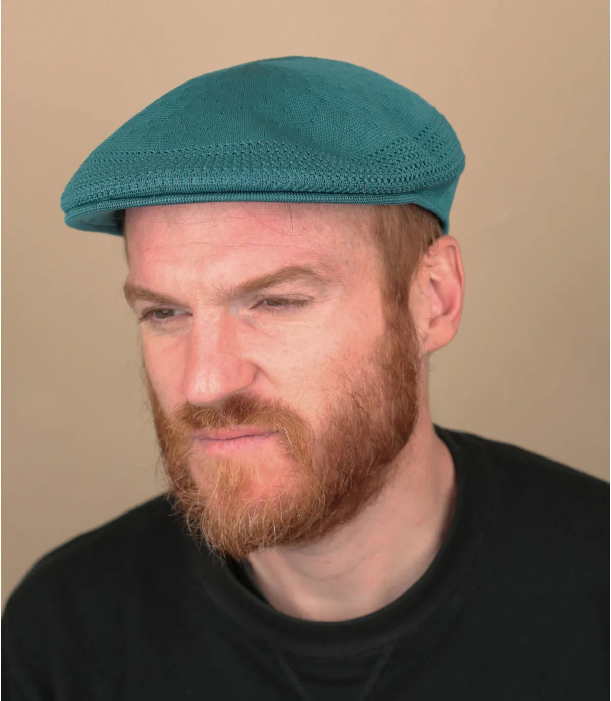 Béret plat bleu - Tropic 504 Ventair marine teal Kangol : Headict