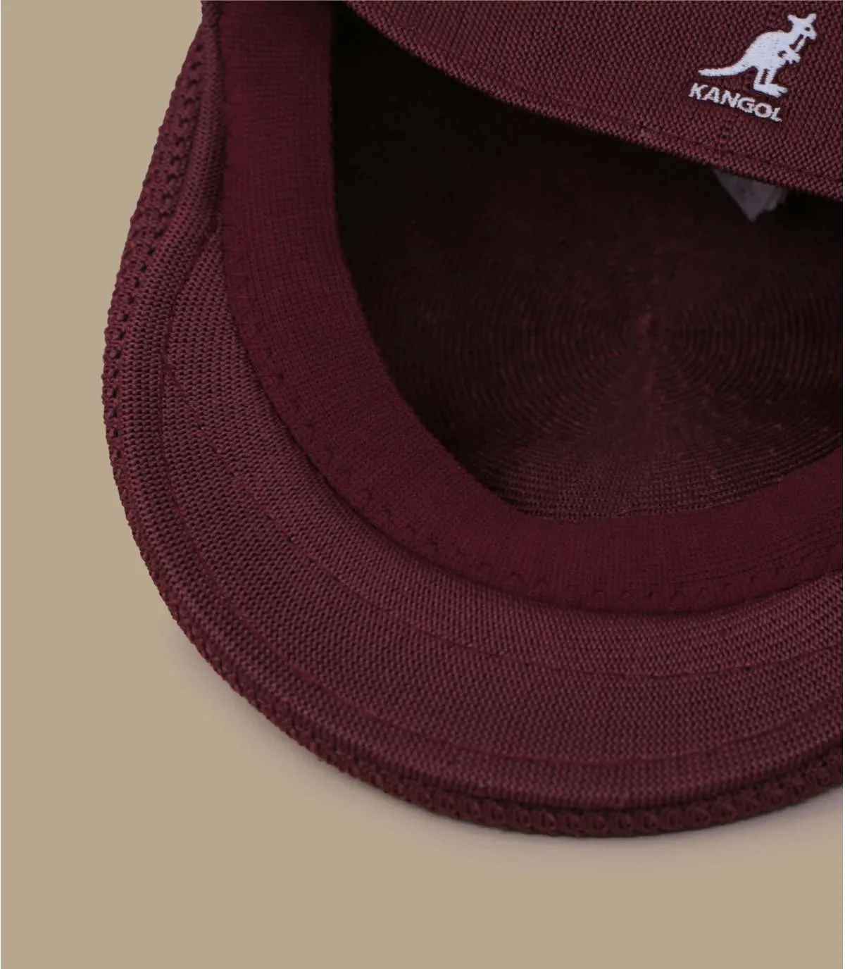 Béret plat bordeaux - Tropic 504 Ventair cranberry Kangol : Headict